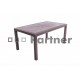 Záhradný stôl z umelého ratanu MANHATTAN 160x95 cm (hnedý)