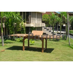 Záhradný obdĺžnikový stôl MONTANA 160/210 x 100 cm