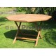 Záhradný skládací stôl osemuholník HAGEN ⌀ 120 cm 