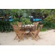 Záhradný skládací stôl osemuholník HAGEN ⌀ 120 cm 